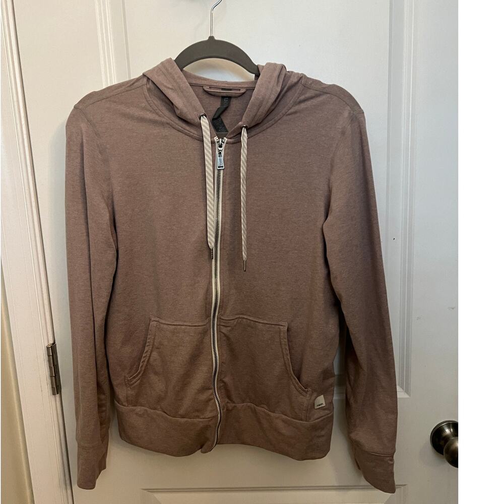 Vuori Halo Performance Full Zip Hoodie 2.0 Small Mauve